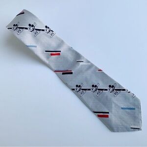 Vintage Cervantes Gray Tie with Mickey Mouse Design